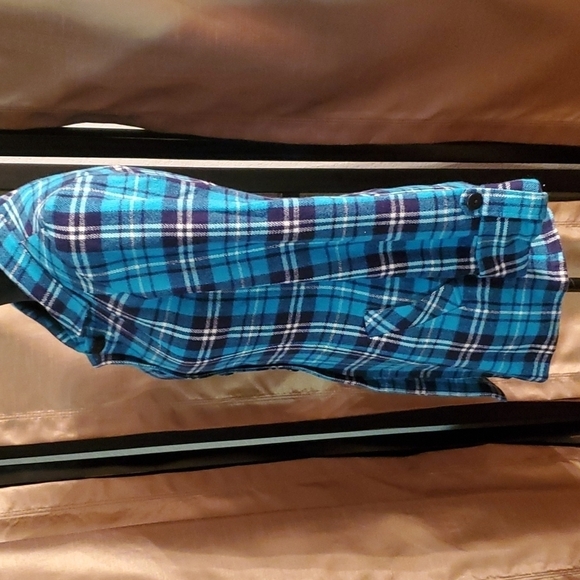 Nem Luxury Paris Jacket Womens Size 6 Pea Coat Plaid Turquoise Black - Picture 4 of 7